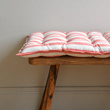 Load image into Gallery viewer, Red Striped Seat Cushion / Rimini Coral