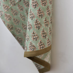 Sage Green Samira Floral Tea Towel