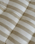 Striped Beige Seat Cushion /Rimini Desert