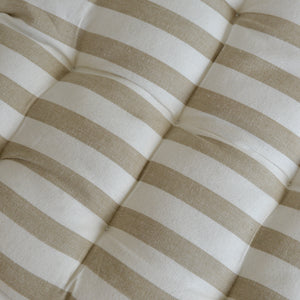 Striped Beige Seat Cushion /Rimini Desert