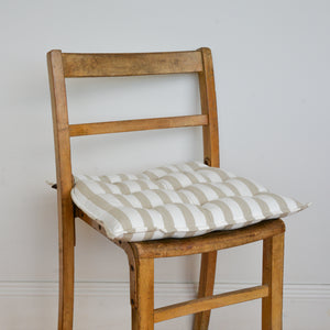 Striped Beige Seat Cushion /Rimini Desert