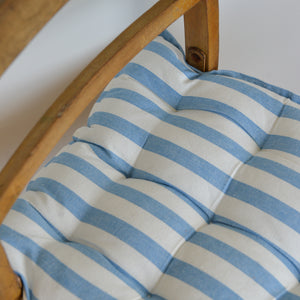 Striped Blue Seat Cushion /Rimini Ocean