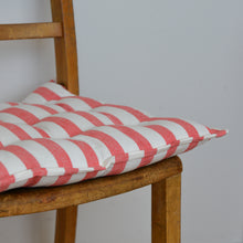 Load image into Gallery viewer, Striped Red Seat Cushion / Rimini Coral