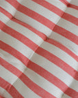 Striped Red Seat Cushion / Rimini Coral