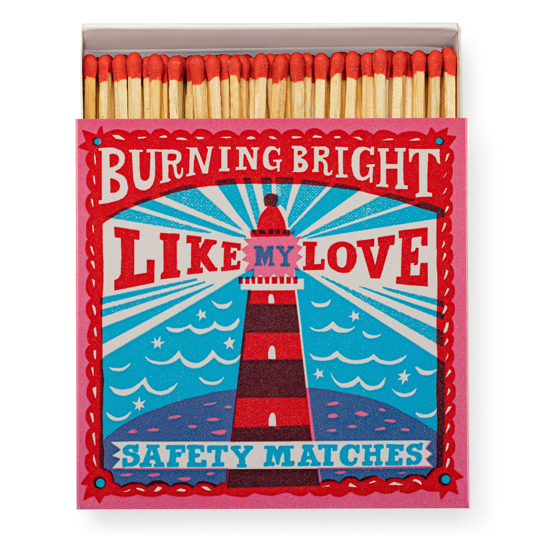 Burning Bright Matches by The Printed Peanut