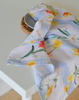 Daffodil Blue Stripe Linen Napkin