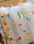 Daffodil Linen Ruffle Cushion