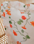 Nasturtium Linen Ruffle Cushion