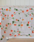 Nasturtium Linen Tablecloth