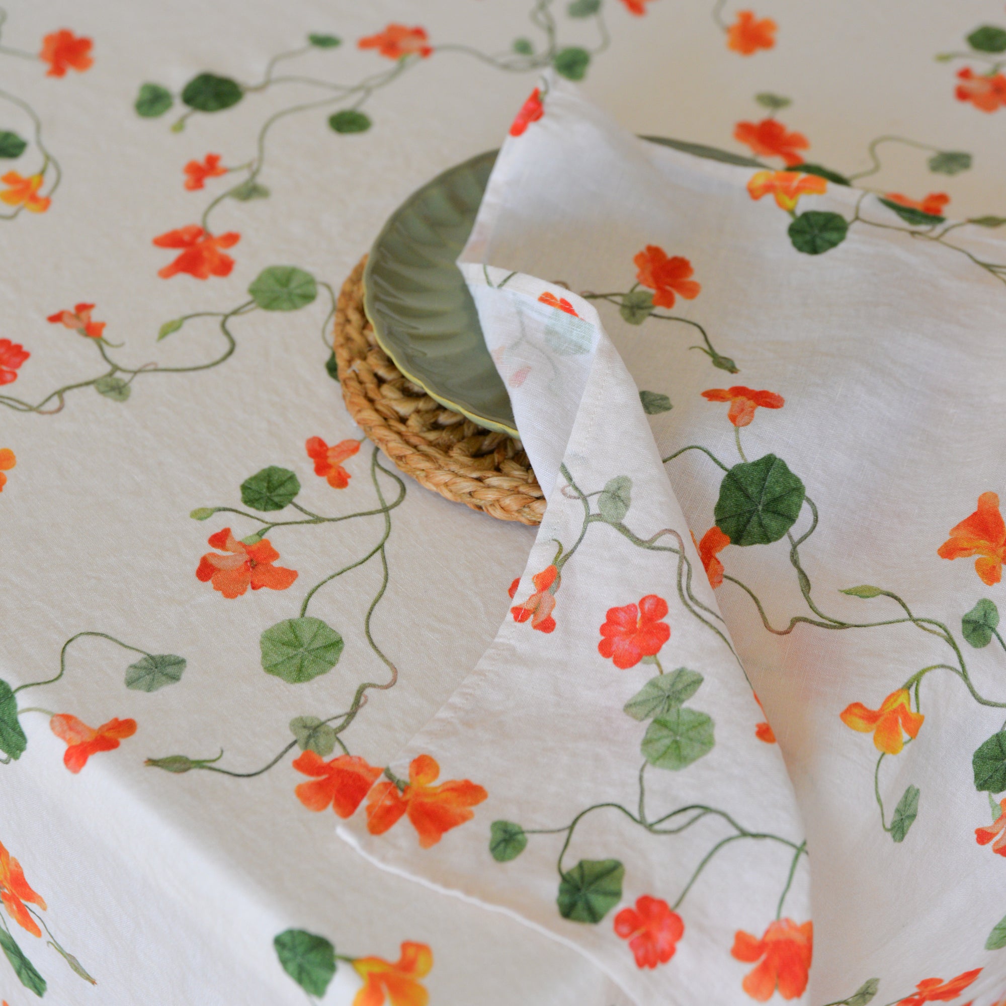 Nasturtium Linen Napkin