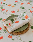 Nasturtium Linen Tablecloth