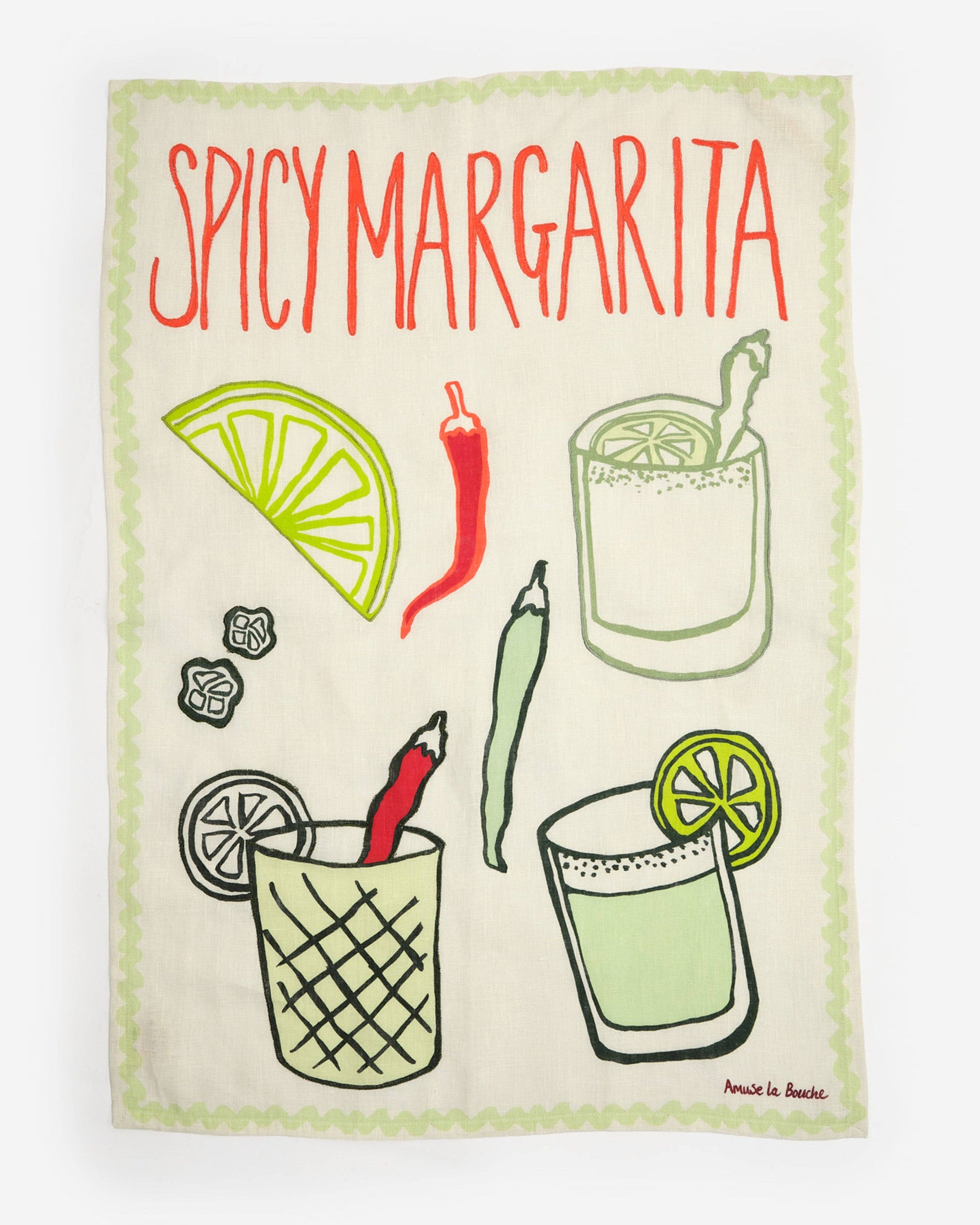 Margarita Linen Tea Towel