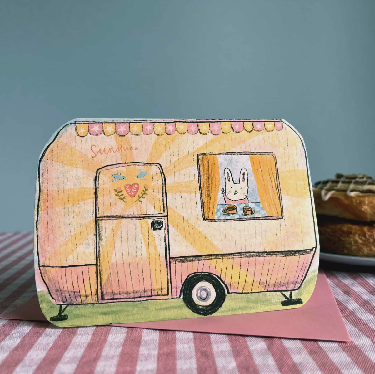 Bunny Caravan Card