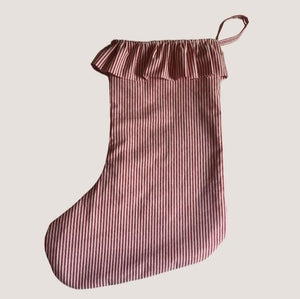 Festive Red Stripe Christmas Stocking