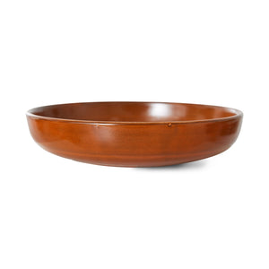 HKliving Chef Ceramics Deep Plate Burnt Orange