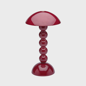 Rechargeable Bobbin LED Lamp / Cherry Red