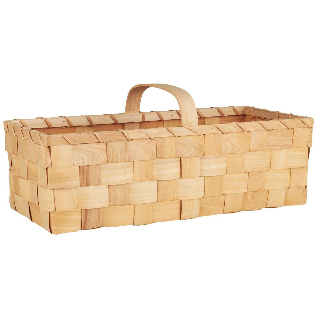 Chip Wood Oblong Basket