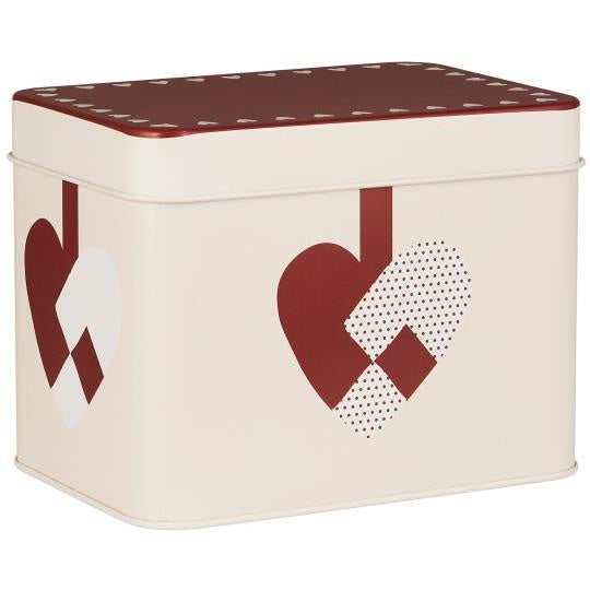 Braided Heart Cookie Storage Tin