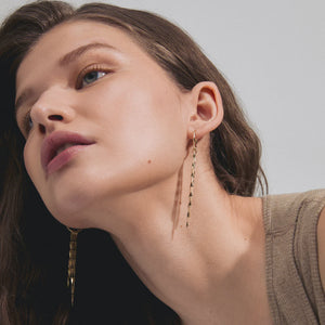 Connect Gold Plated Chain Earrings