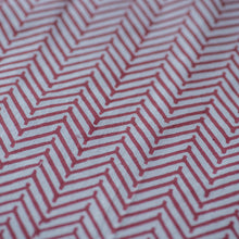 Load image into Gallery viewer, Chevron Print Cotton Napkin / Cherry