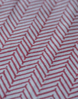 Chevron Print Cotton Napkin / Cherry