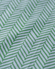 Chevron Print Cotton Napkin / Green