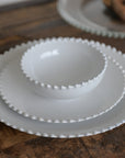 Pearl White Low Bowl / 15cm