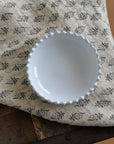 Pearl White Mini Butter Dish / 11cm
