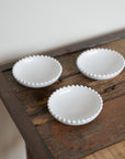 Pearl White Mini Butter Dish / 11cm