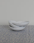 Pearl White Mini Butter Dish / 11cm