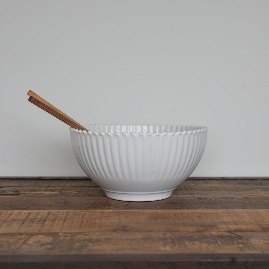 Pearl White Serving Bowl / 27cm