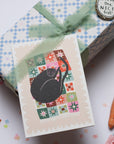 Cosy Cat on Quilt Card