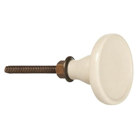 Cream Ceramic Knob