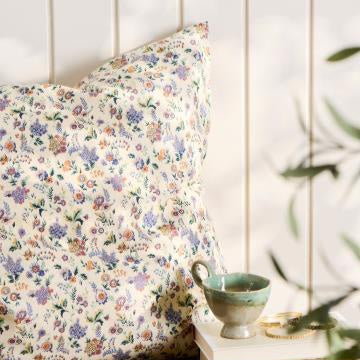 White Floral Cushion