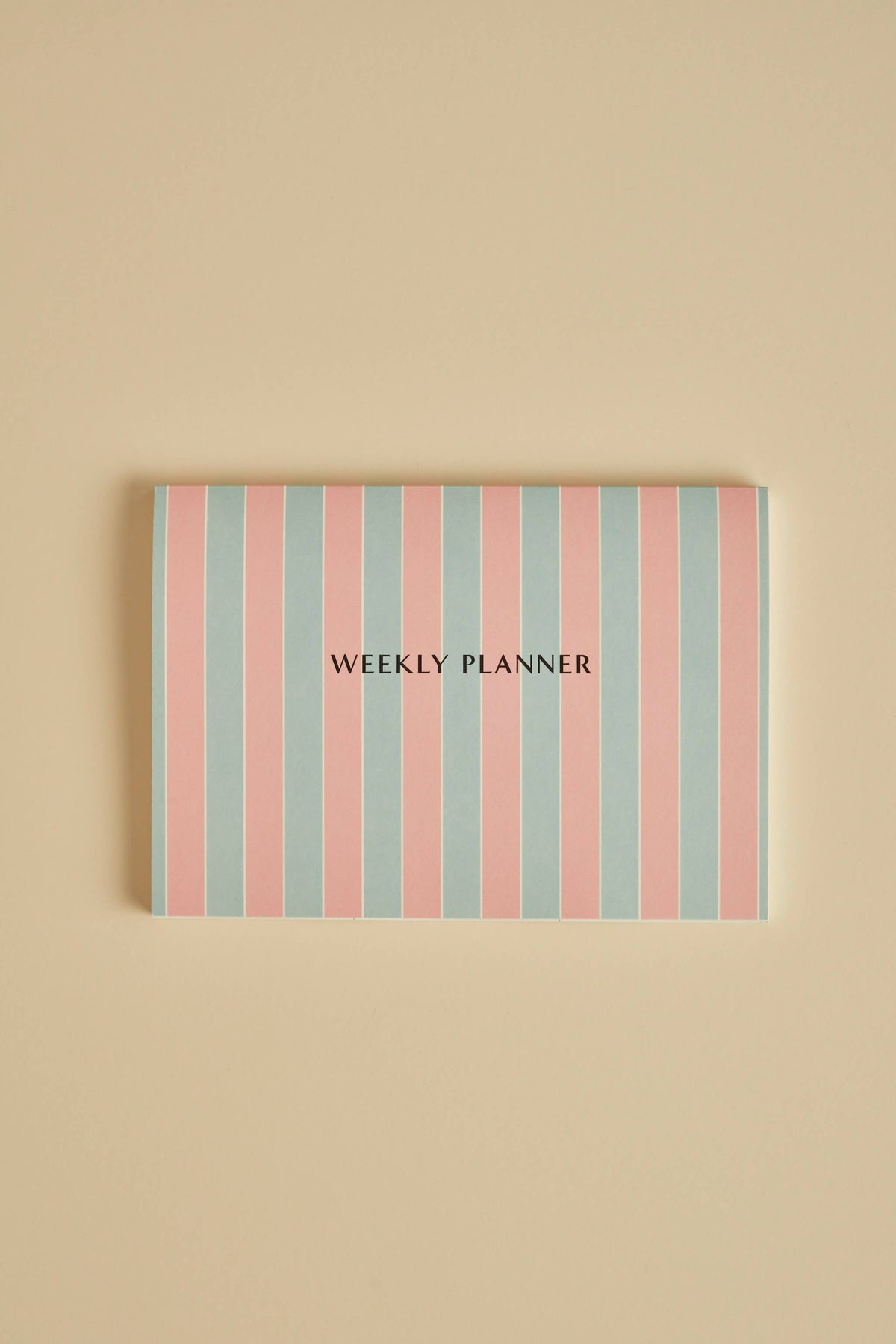 Weekly Planner Stripe Blue &amp; Pink