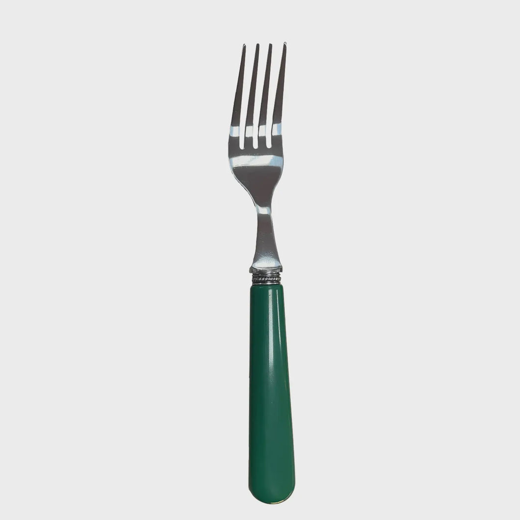 Green Stainless Steel Fork