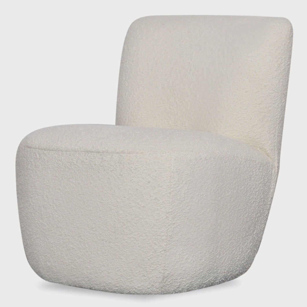 Eve Chair in in White Bouclette