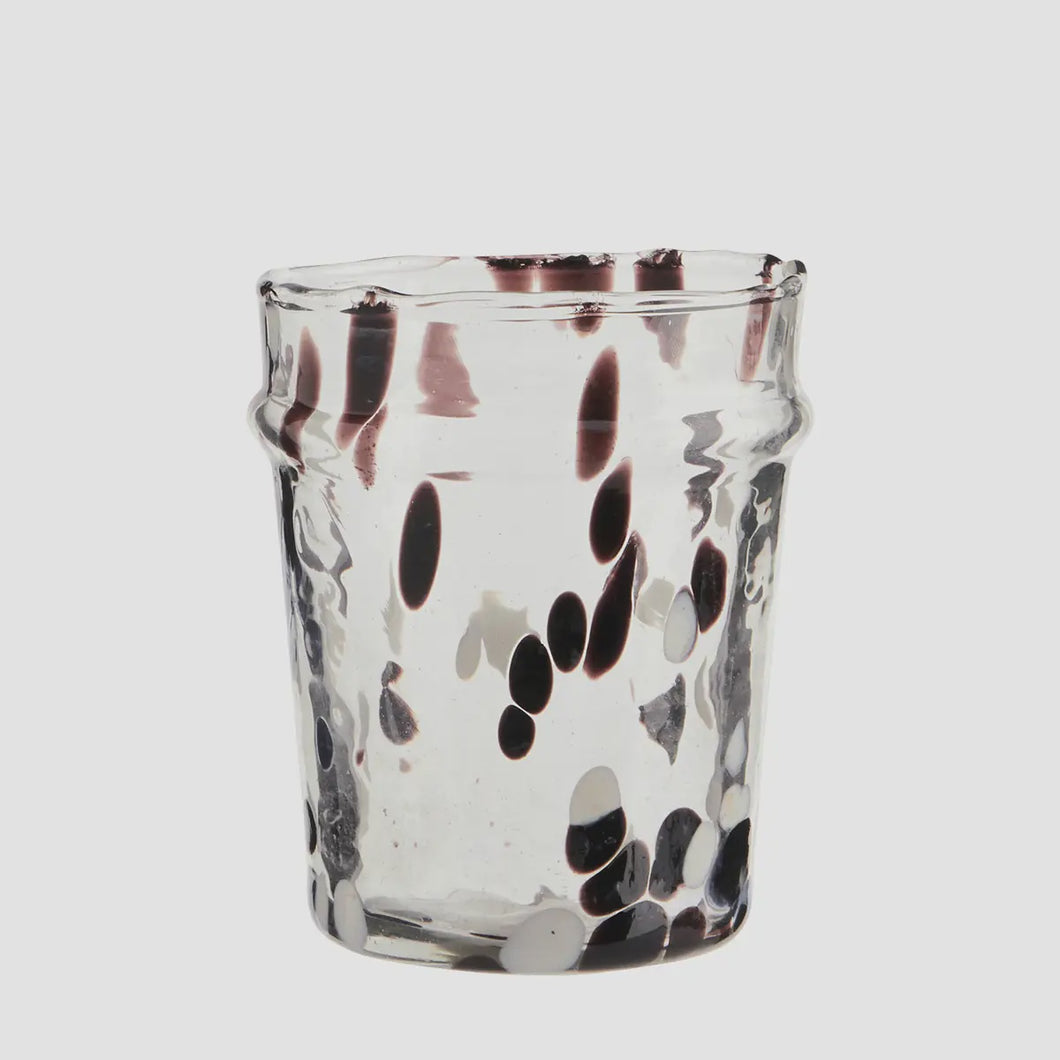 Brown Speckle Drinking Glass