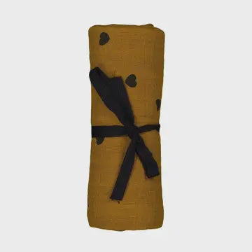 Muslin Swaddle / Cumin Heart