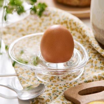 Egg Cup/Holder With Glass Plate