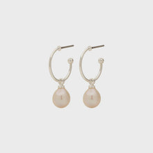 Load image into Gallery viewer, Eila Pearl Earrings in Silver