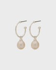 Eila Pearl Earrings in Silver