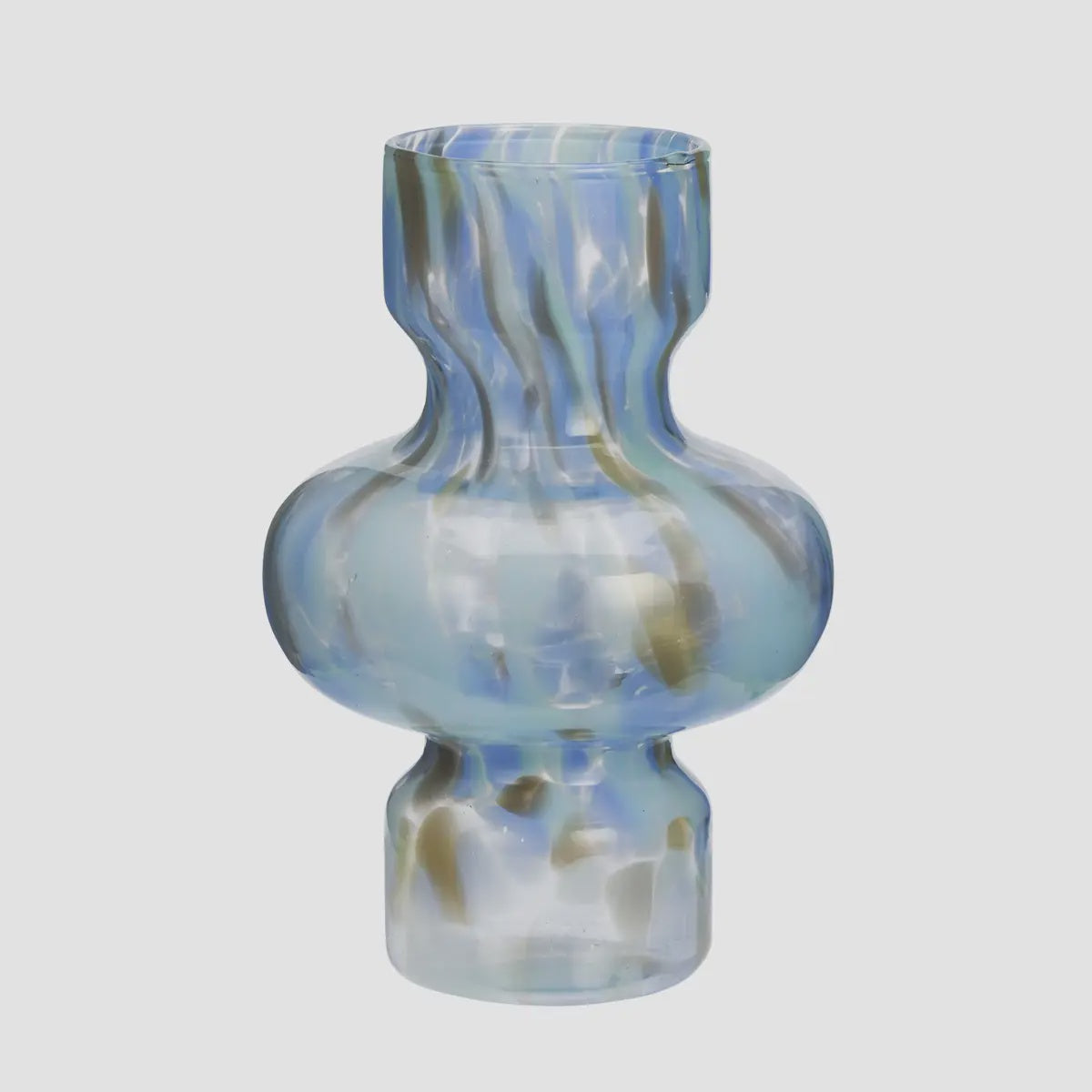 Mouth-blown Glass Vase / Blue