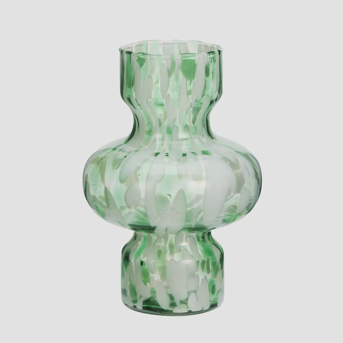 Mouth-blown Glass Vase / Green