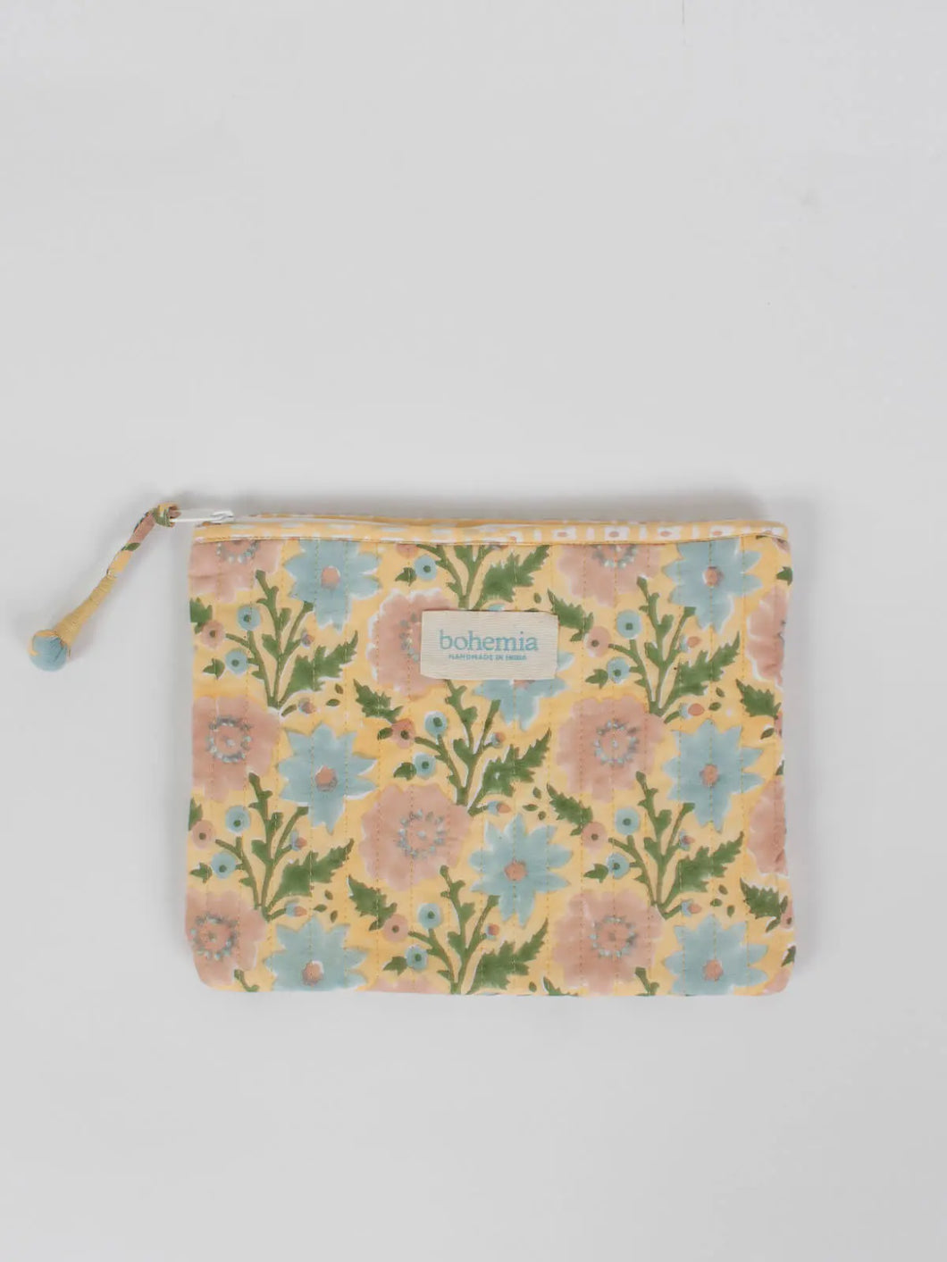 Floral Zip Pouch / Buttermilk