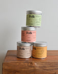 Kin Vegetable Wax Folk Tin Candle