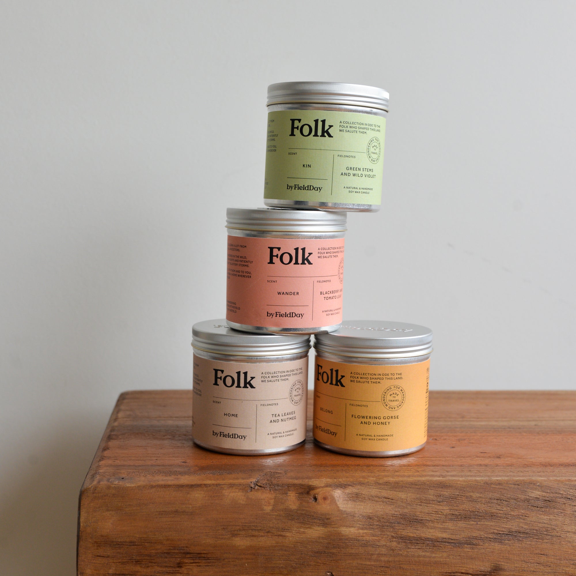 Belong Folk Tin Candle