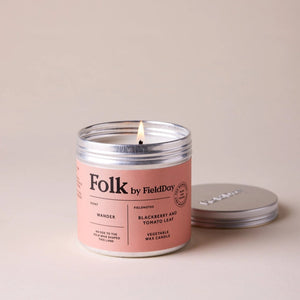 Wander Folk Tin Candle