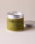 Kin Vegetable Wax Folk Tin Candle