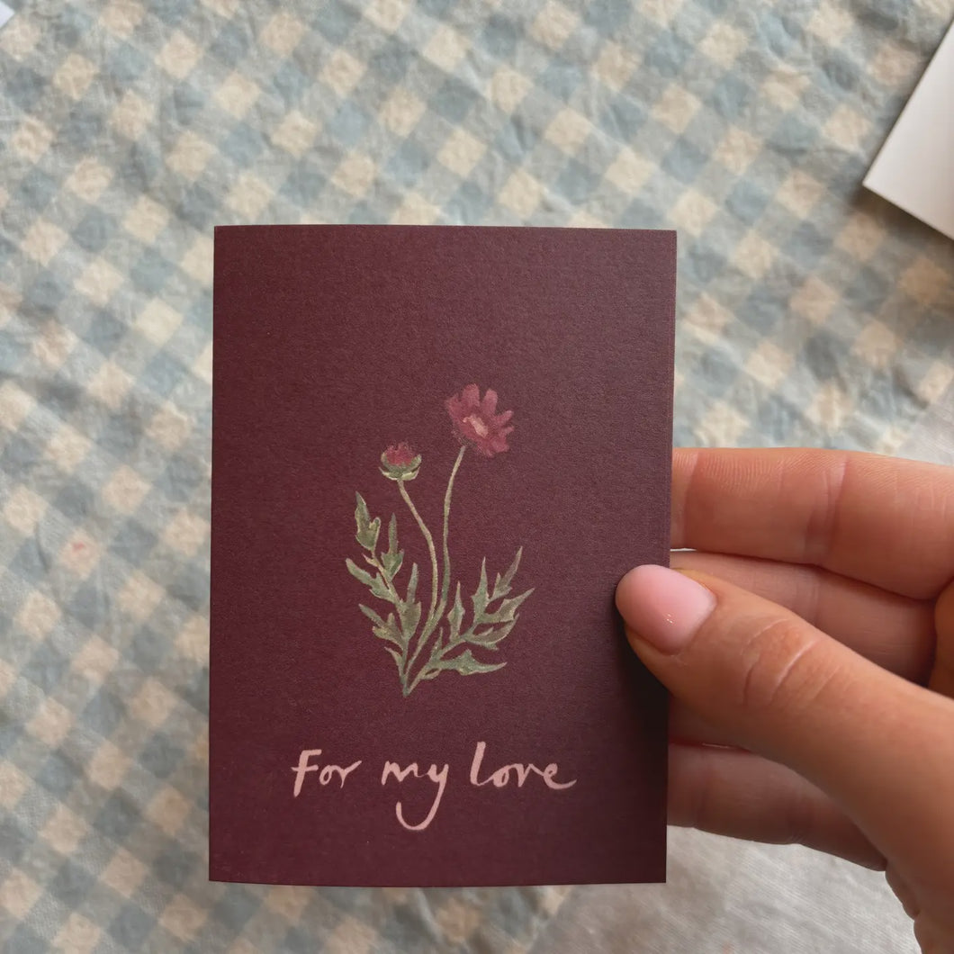 Mini Card For My Love